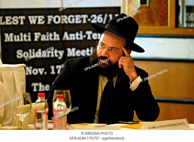 Rabbi chanoch representative of jewish community ; Bombay ; Mumbai ; Maharashtra ; India NOMR