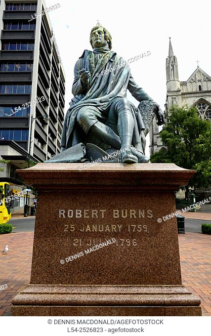 Robert Burns Statue Dunedin New Zealand NZ South Island