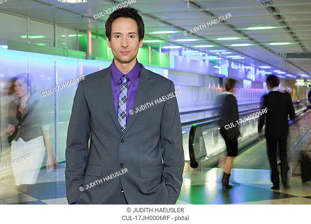 businessman at airport