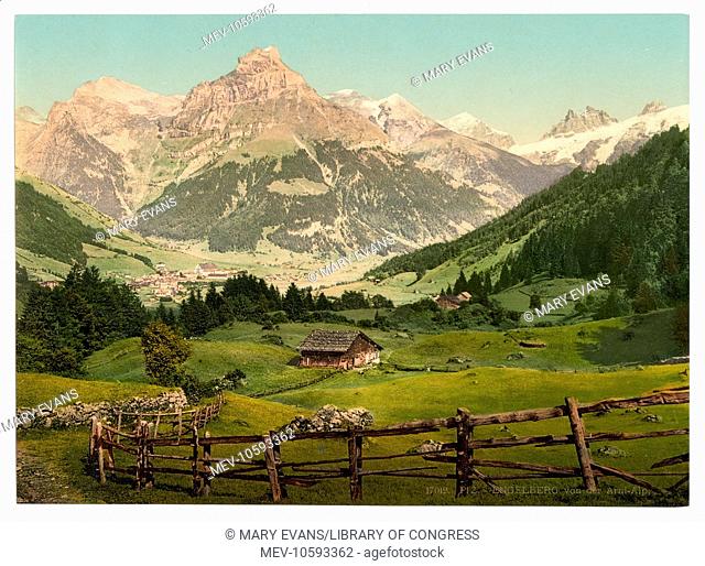 Engelberg Valley, Arni Alp, Bernese Oberland, Switzerland. Date between ca. 1890 and ca. 1900