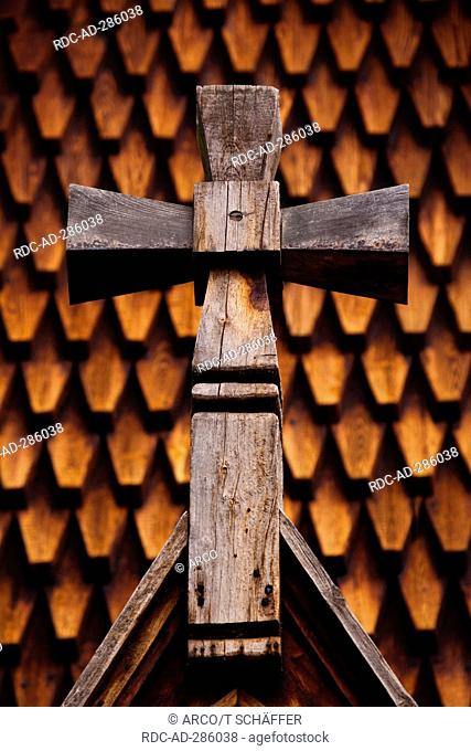 Cross, Wooden Church, Bygdoy, Oslo, Norway / crucifix