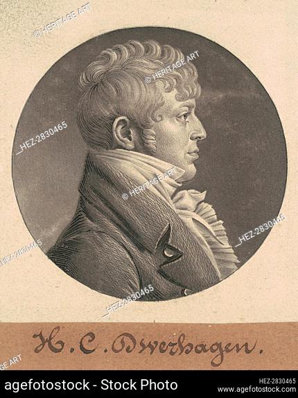 H. C. Dwerhagen, 1804. Creator: Charles Balthazar Julien Févret de Saint-Mémin