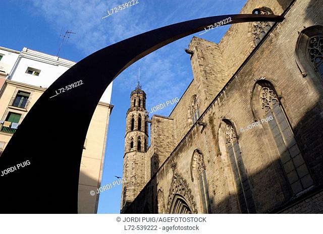 Church of Santa Maria del Mar, Born neighbourhood. Barcelona. Catalonia, Spain