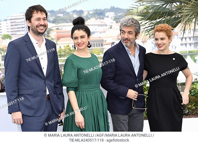 The director Santiago Mitre, Erica Rivas, Ricardo Darin, Dolores Fonzi during the photocall of film La Cordillera – El Presidente at 70th Cannes Film Festival