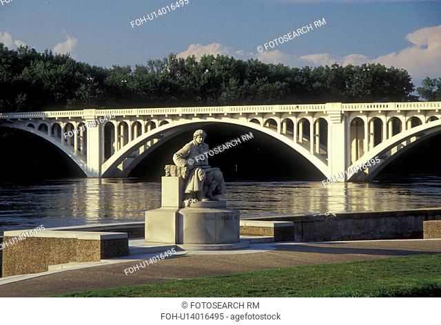 Vincennes, IN, Indiana, Lincoln Memorial Bridge, Wabash River