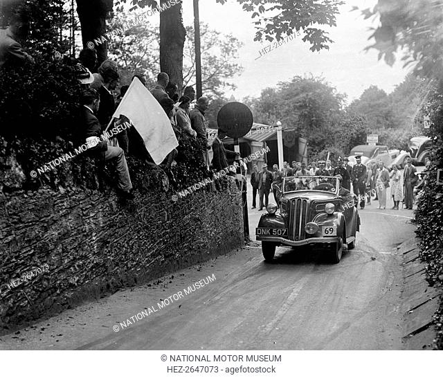 Ford Model C 10 of J Whalley competing in the MCC Torquay Rally, Torbay, Devon, 1938. Artist: Bill Brunell