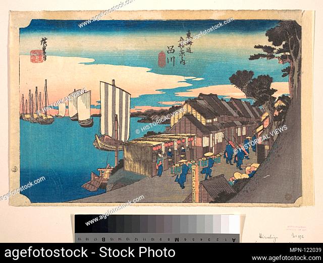 Daybreak at Shinagawa. Artist: Utagawa Hiroshige (Japanese, Tokyo (Edo) 1797-1858 Tokyo (Edo)); Period: Edo period (1615-1868); Date: ca
