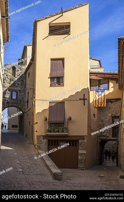 Medieval village of Besalu. Garrotxa, Girona, Catalonia, Spain