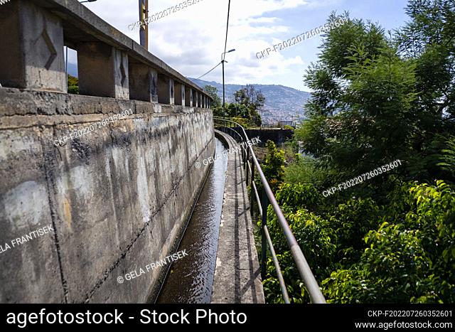 Water channel - „levada“ in Funchal on the Portuguese island of Madeira on July 14, 2022. (CTK Photo/Frantisek Gela)