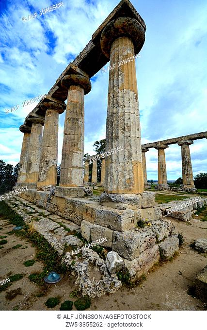 Doric temple of Hera, Tavole Palatine, in Metaponto, Basilicata, Italy