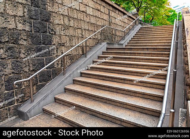 Outside Stairs to Park in Hong Kong