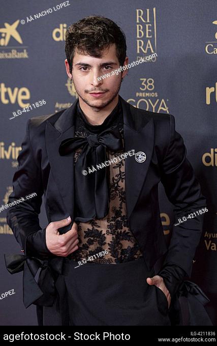 Omar Banana attended Candidates To Goya Cinema Awards Dinner Party 2024 Photocall at Florida Park on December 19, 2023 in Madrid, Spain