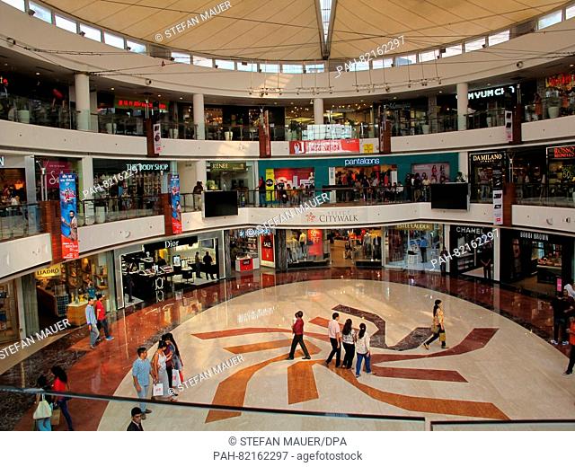 The interior of the 'Select Citywalk Mall' shopping mall in the district of Saket in the capital city of New Delhi, India, 06 July 2016