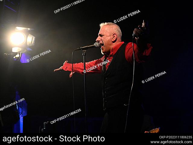 Singer and harmonica player Red of French band Shaggy Dogs performed on the third and final day of the 27th Blues Alive International Music Festival Blues Alive...