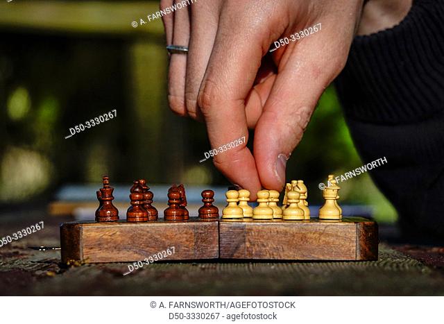 Broomes Island, Maryland USA A chess set