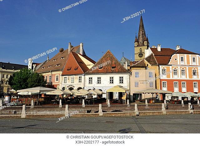 Small Square of Sibiu, Transylvania, Romania, Southeastern and Central Europe