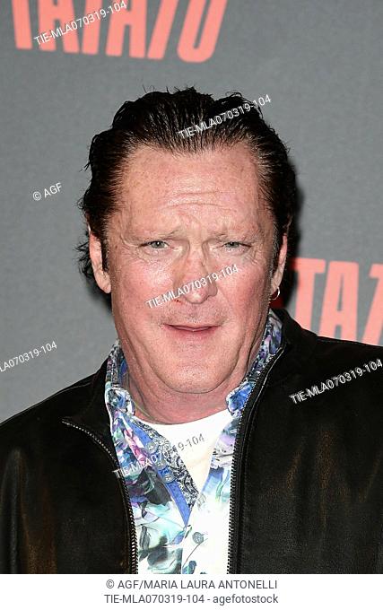 Michael Madsen during the presentation of TATATU, the first free social entertainment platform, Rome, Italy 07 Mar 2019