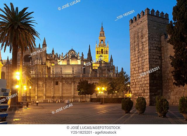 Cathedral and Royal Alcazar, Seville, Spain