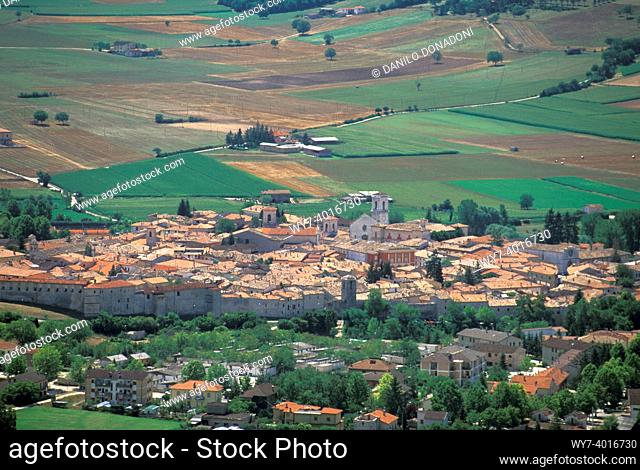 little town view, norcia, italy