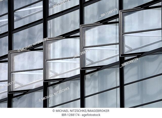 Window, Bauhaus, Dessau, Saxony-Anhalt, Germany, Europe