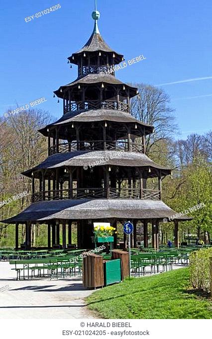 Chinesischer Turm im englischen Garten, München