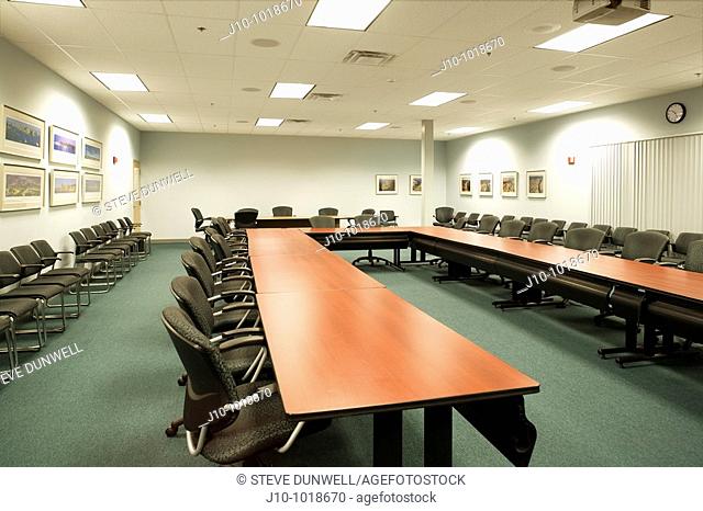 Conference room in office building, Andover, Massachusetts, USA