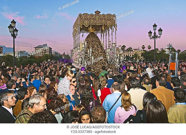 Holy Week. Brotherhood of La O (Virgin of the O). Seville. Region of Andalusia. Spain. Europe