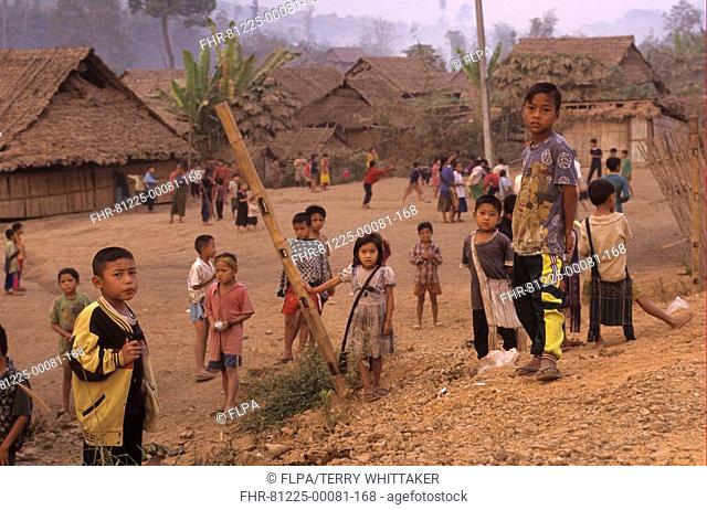 Burmese Karen refugee children, Mae Sot, Tak Province, Northwest Thailand