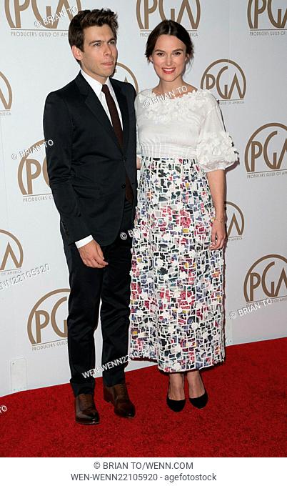 26th Annual Producers Guild Of America (PGA) Awards - Arrivals Featuring: James Righton, Keira Knightley Where: Los Angeles, California