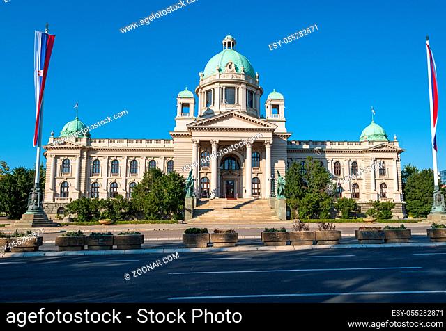 Summer House of the National Assembly of the Republic of Serbia (Skupstina) in the center of city of Belgrade, Serbia, Europe