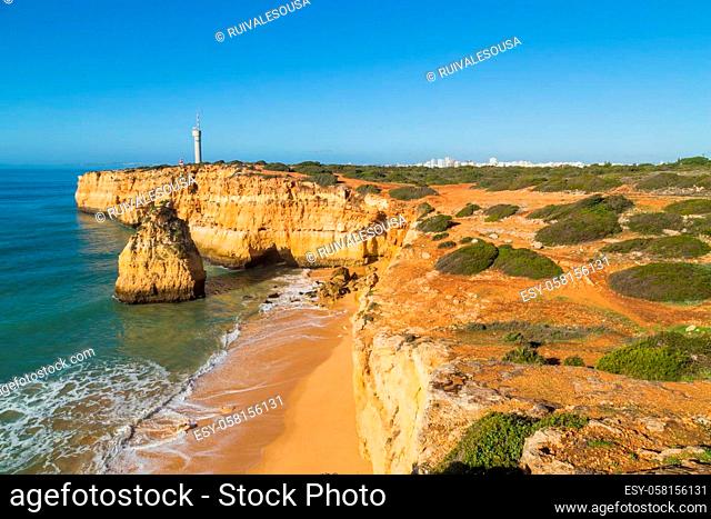 Coastal cliffs of Algarve, Lagoa, Portugal