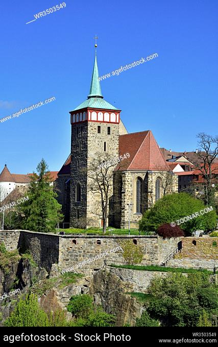Blick auf die Altstadt von Bautzen mit der Michaeliskirche . Old town from Bautzen