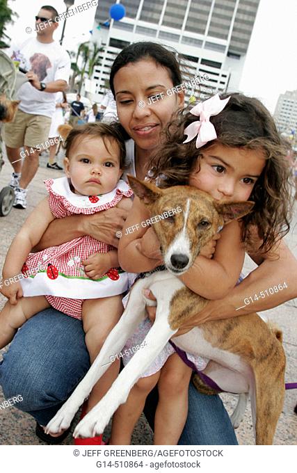Walk for the Animals, Humane Society event, Bayfront Park, Miami, Florida. USA
