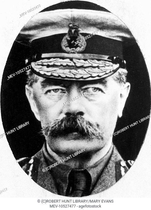Lord Horatio Herbert Kitchener (1850-1916), appointed Secretary of State for War at the beginning of the First World War
