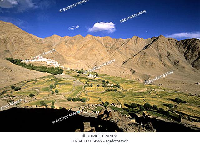 India, Jammu and Kashmir State, Ladakh region, Likir (alt:11, 400 ft) and its 200 years old Buddhist monastery