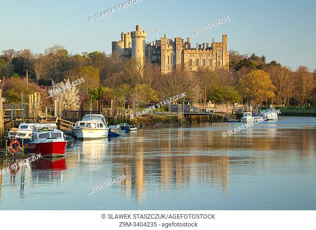 Early spring morning at Arundel Castle, West Sussex, England