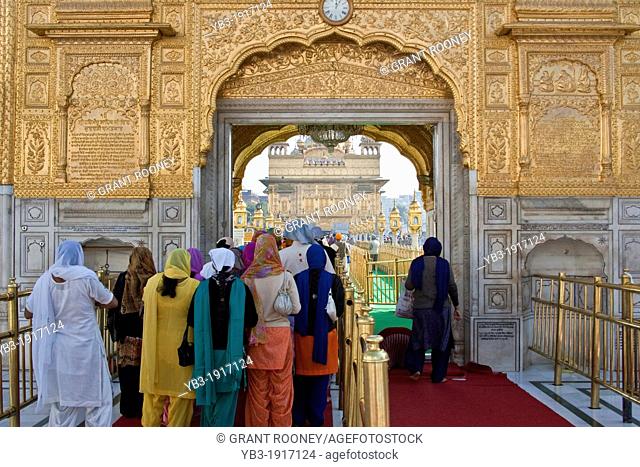 The Entrance to The Golden Temple of Amritsar, aka The Harmandir Sahib or Hari Mandir Punjab, India
