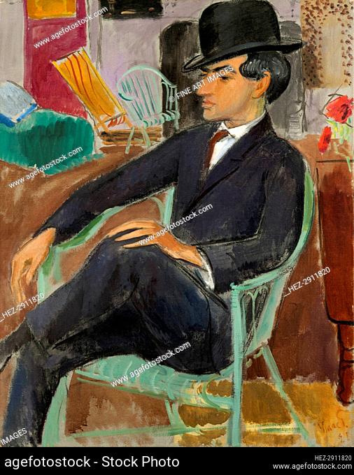 Portrait of the artist Jules Pascin (1885-1930), 1921. Creator: Grünewald, Isaac (1889-1946)