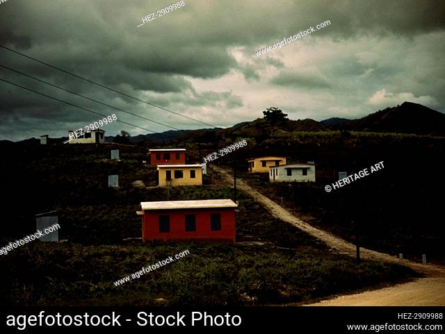Federal housing project on the outskirts of the town of Yauco, Puerto Rico., 1942. Creator: Jack Delano