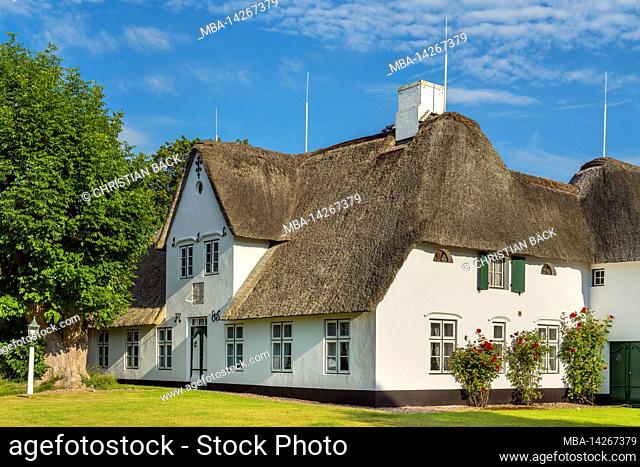 Frisian house in Keitum, Sylt Island, Schleswig-Holstein, Germany