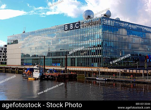 City of Glasgow, BBC building on the River Clyde, broadcaster, Scottish broadcaster, radio and television, Scotland, Great Britain