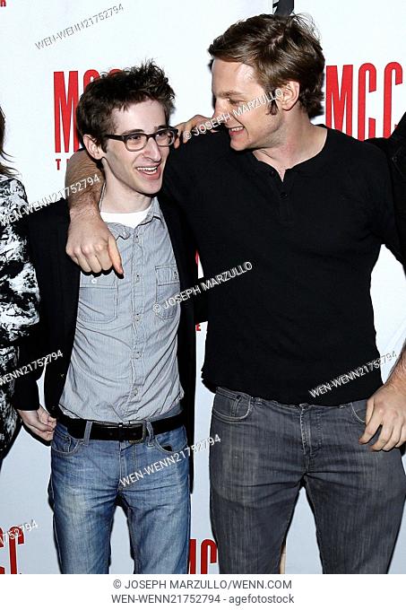 Opening night after party for 'The Money Shot' held at the Lortel Theatre - Arrivals Featuring: Noah Robbins, Will Pullen Where: New York, New York