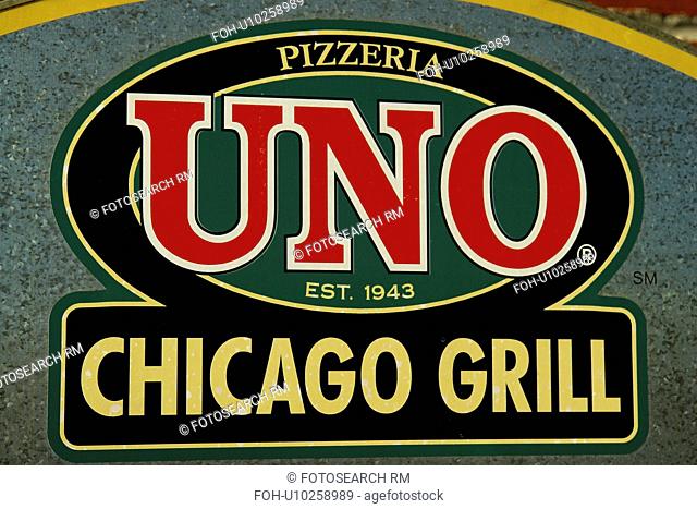 Myrtle Beach, SC, South Carolina, The Grand Strand, Broadway at the Beach, UNO Chicago Grill, Pizzeria, sign