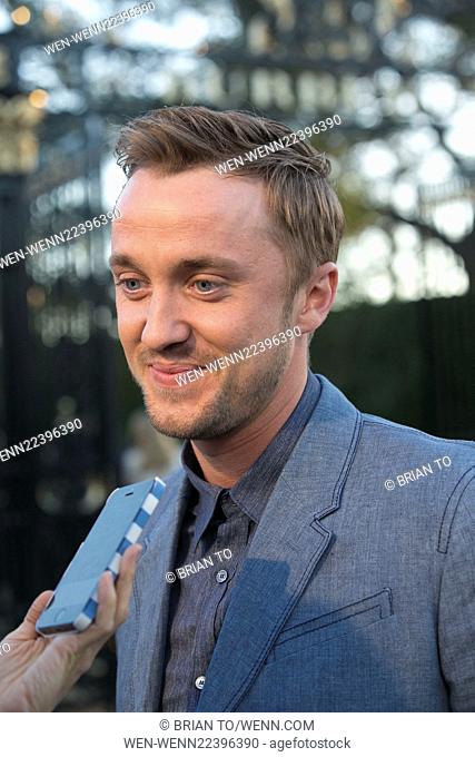Celebrities attend the Burberry 'London in Los Angeles' event at Griffith Observatory. Featuring: Tom Felton Where: Los Angeles, California