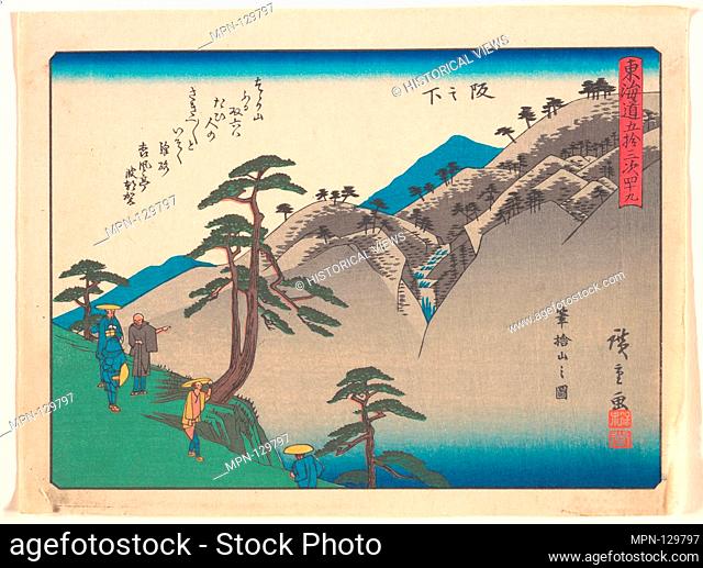 ã€€é˜ªä¹‹ä¸‹/Sakanoshita, from the series The Fifty-three Stations of the Tokaido Road. Artist: Utagawa Hiroshige (Japanese