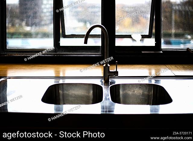 Kitchen sink at Strijp-S, Eindhoven, The Netherlands, Europe