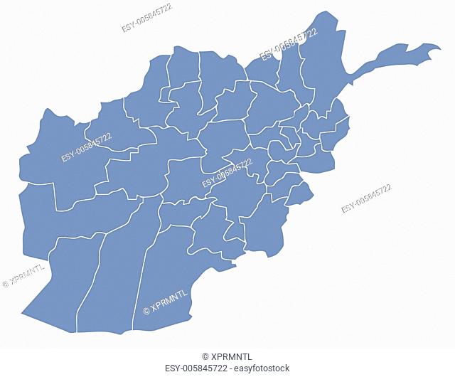 vector map of Afghanistan