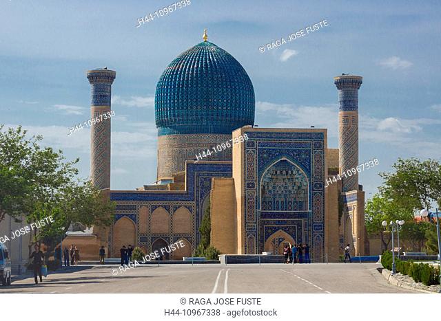 world heritage, Amir Timur, Mausoleum, Samarkand, City, Uzbekistan, Central Asia, Asia, architecture, colourful, famous, history, silk road, skyline, tamerlan