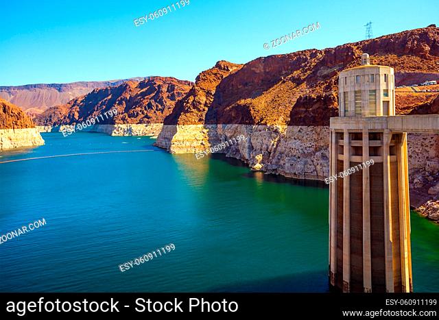 Concrete arch-gravity dam and hydroelectric power station. Hoover Dam is a unique hydraulic structure in the USA. The concept of cognitive