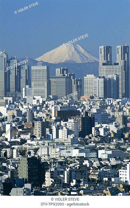 Asia, City, Holiday, Honshu, Japan, Landmark, Mount fuji, Skyline, Tokyo, Tourism, Travel, Vacation